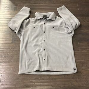 Banana Republic Fleece Jacket Vintage Light Blue Mens Size XL